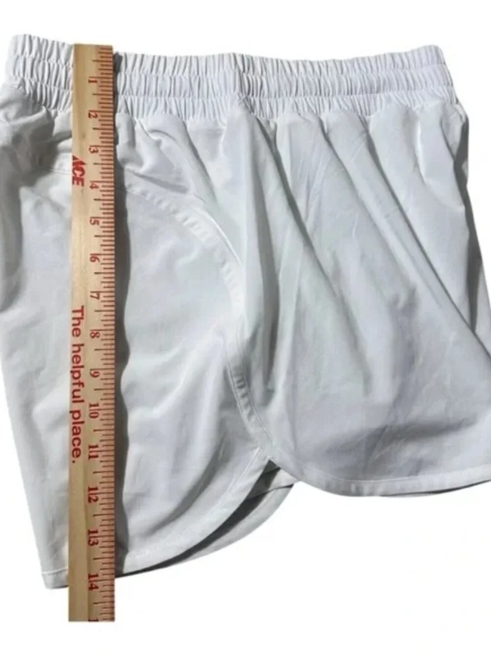 Beyond Yoga Stretch Woven In Stride Lined Shorts 3 Inch Inseam White - Picture 5 of 9